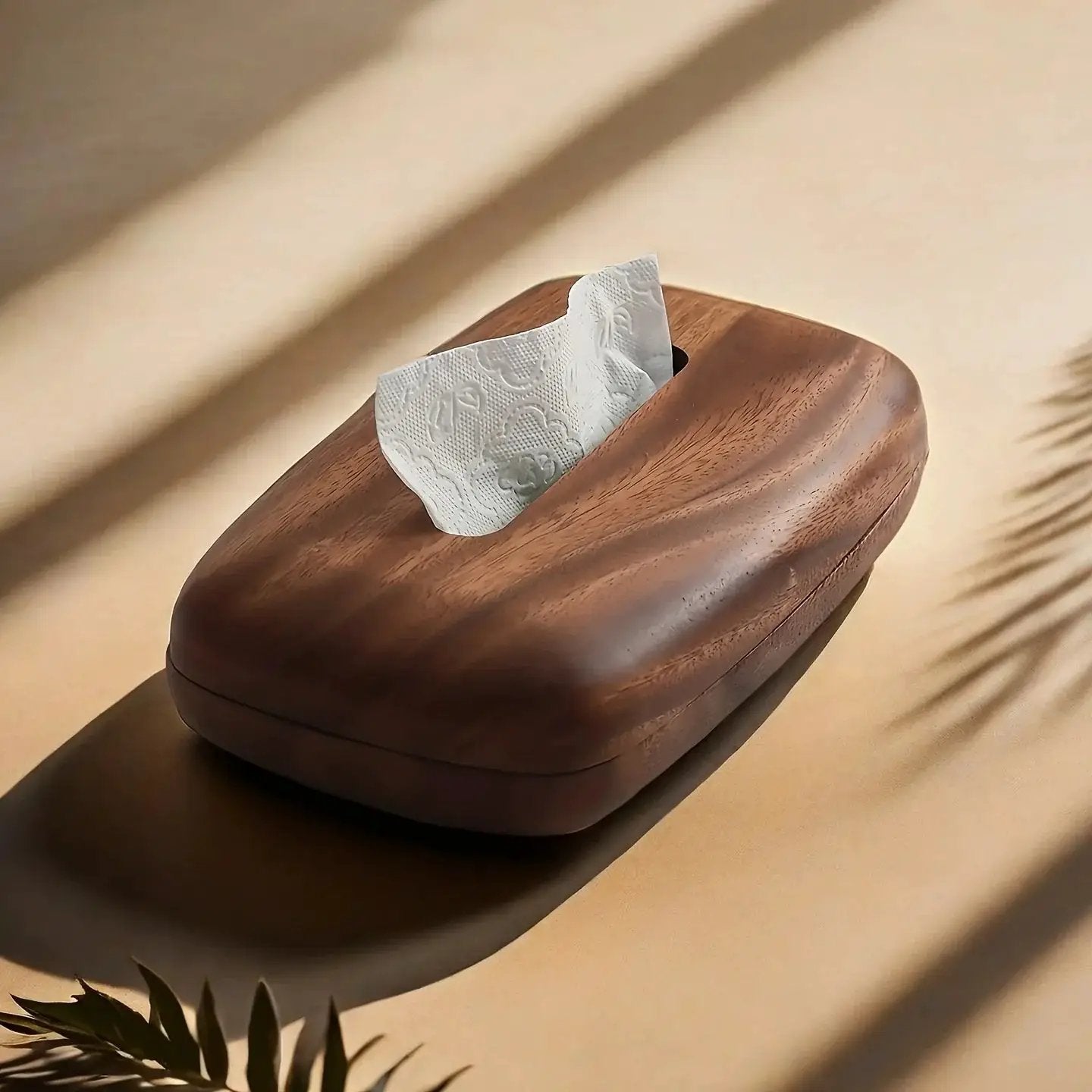 Tissue Box - Modern Walnut Wooden Rectangular by House Of Avana