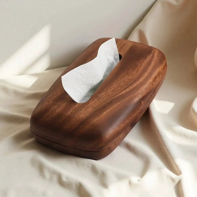 Tissue Box - Modern Walnut Wooden Rectangular by House Of Avana