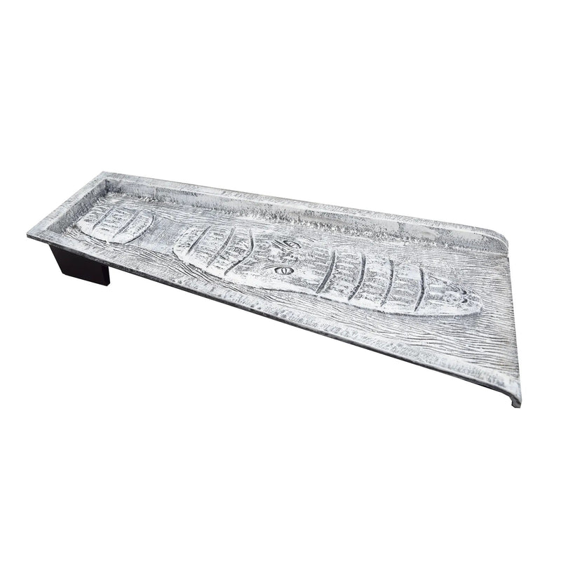 White Alligator 24-in Cast Aluminum Downspout Gutter Splash Block by Sharicks
