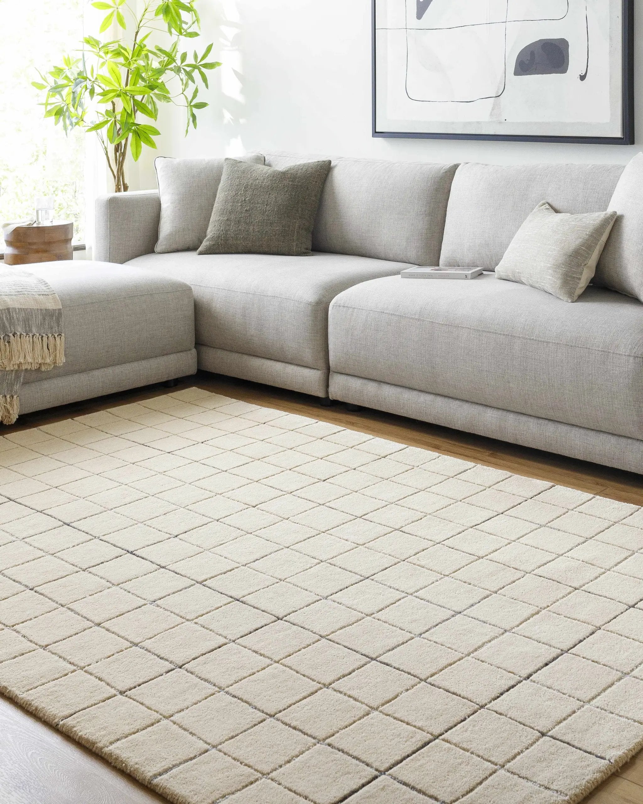 Toshi Beige Area Rug by Boutique Rugs