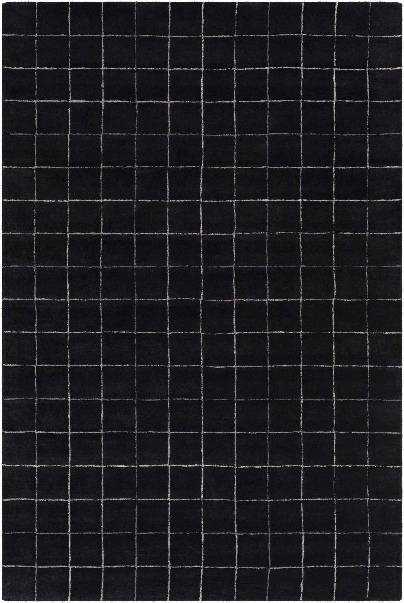 Toshi Jet Black Area Rug by Boutique Rugs