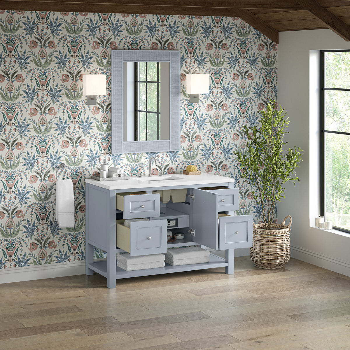 James Martin Breckenridge 48" Single Bathroom Vanity, Serenity Blue, view 35