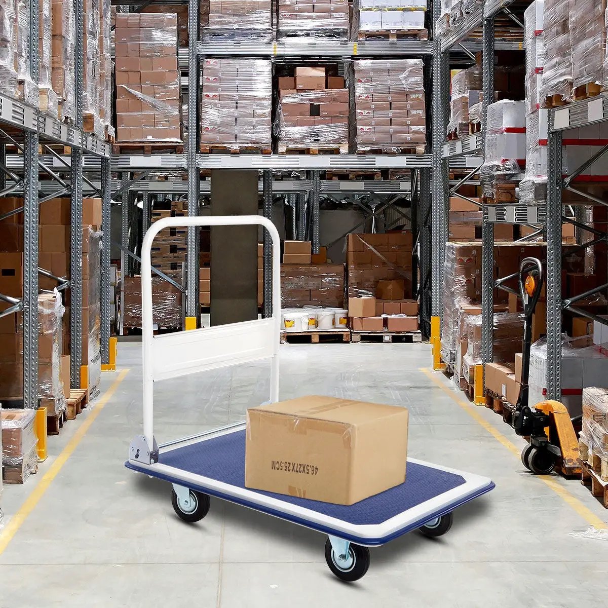 660 Pounds Folding Platform Cart Dolly Hand Truck by DirectDeals