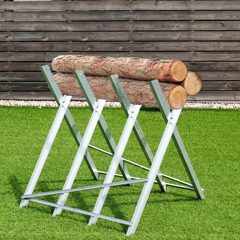 220 lbs Heavy Duty Portable Foldable Steel Sawhorse by DirectDeals