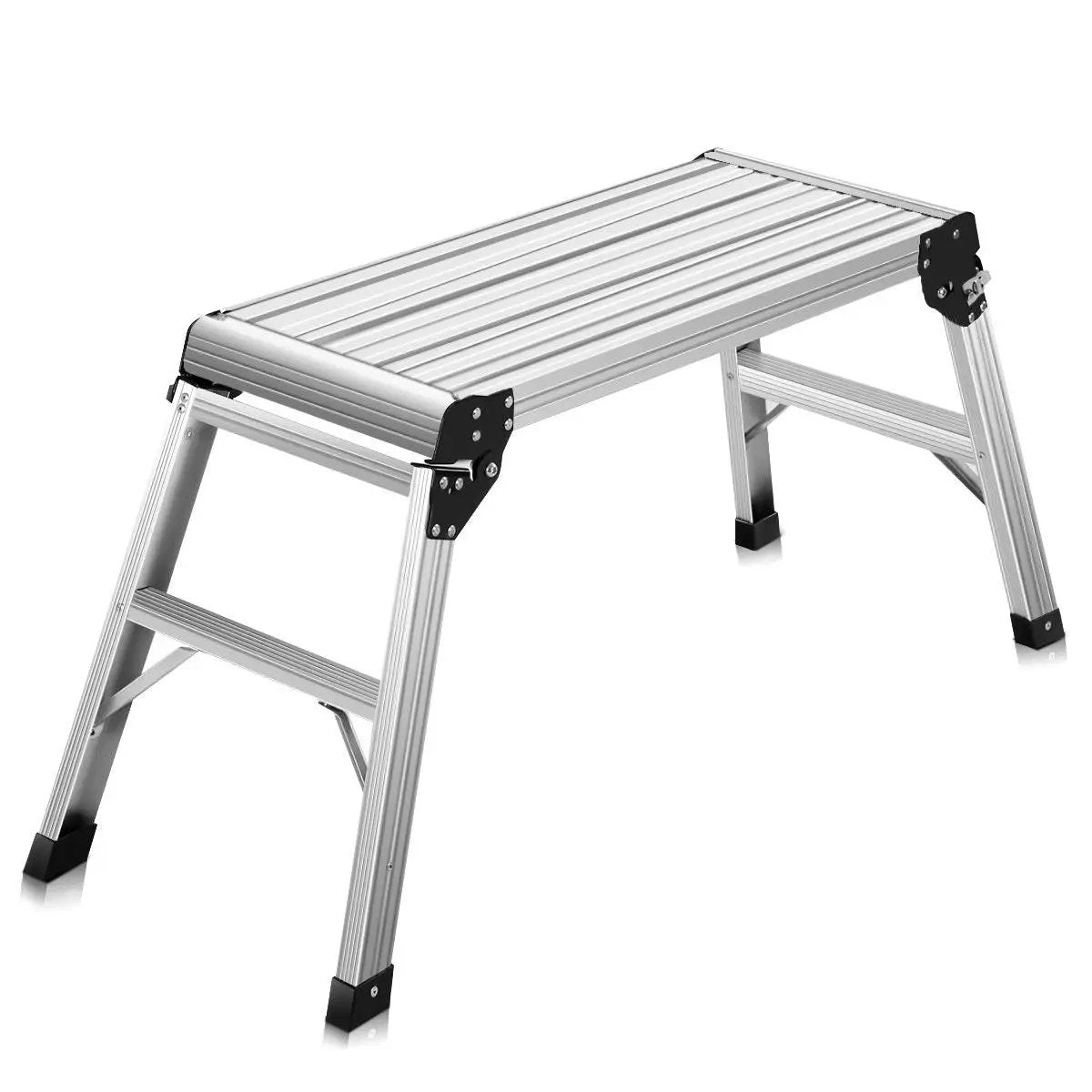 Heavy Duty Portable Bench Aluminum Folding Step Ladder by DirectDeals