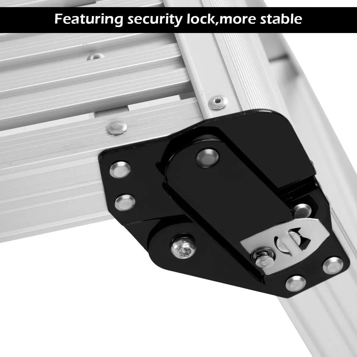 Heavy Duty Portable Bench Aluminum Folding Step Ladder by DirectDeals