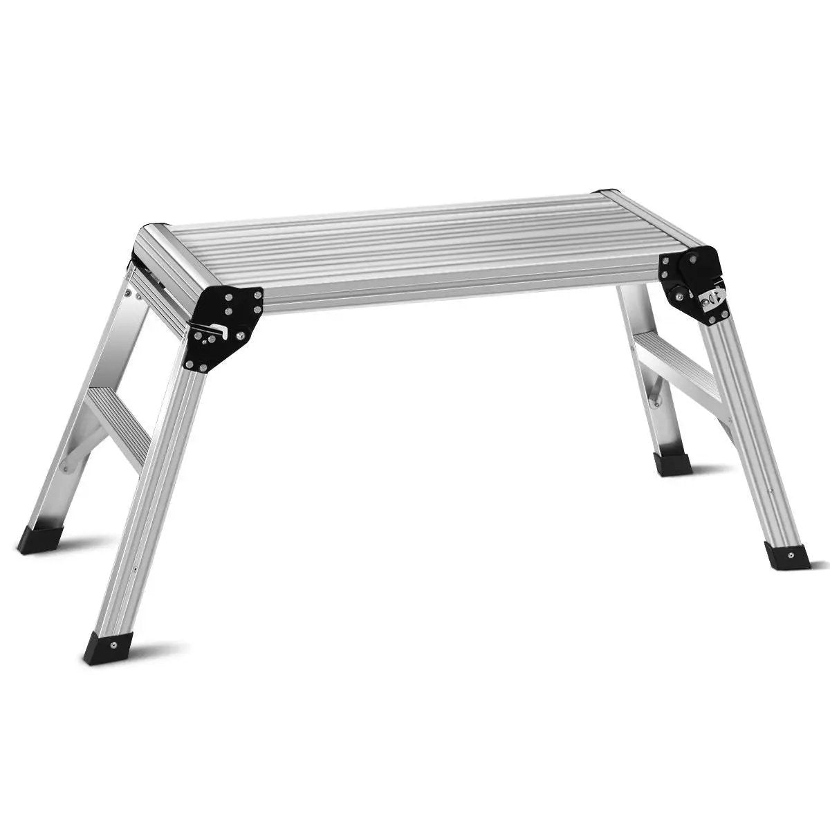 Heavy Duty Portable Bench Aluminum Folding Step Ladder by DirectDeals