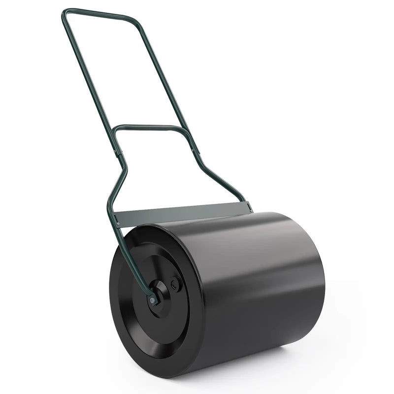 Lawn Roller with U-Shaped Handle for Garden Backyard by DirectDeals