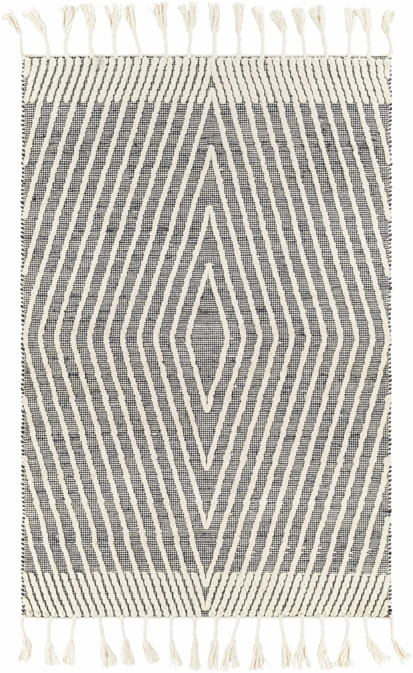 Tamayong Tasseled Jute&Wool Rug - Clearance by Boutique Rugs