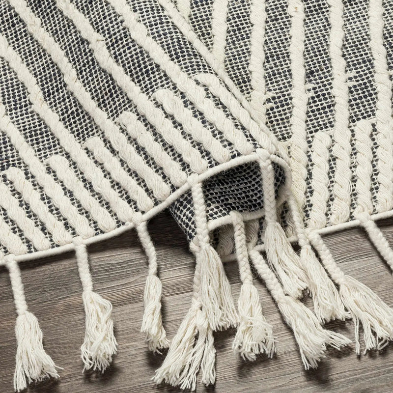 Tamayong Tasseled Jute&Wool Rug - Clearance by Boutique Rugs