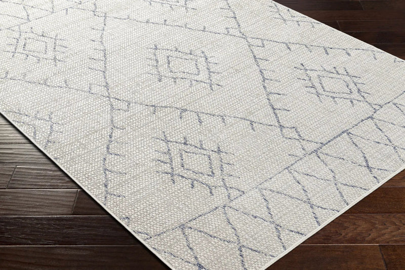 Marwood Gray&Blue Nordic Outdoor Rug - Clearance by Boutique Rugs