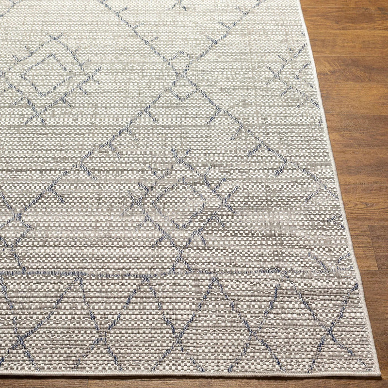 Marwood Gray&Blue Nordic Outdoor Rug - Clearance by Boutique Rugs