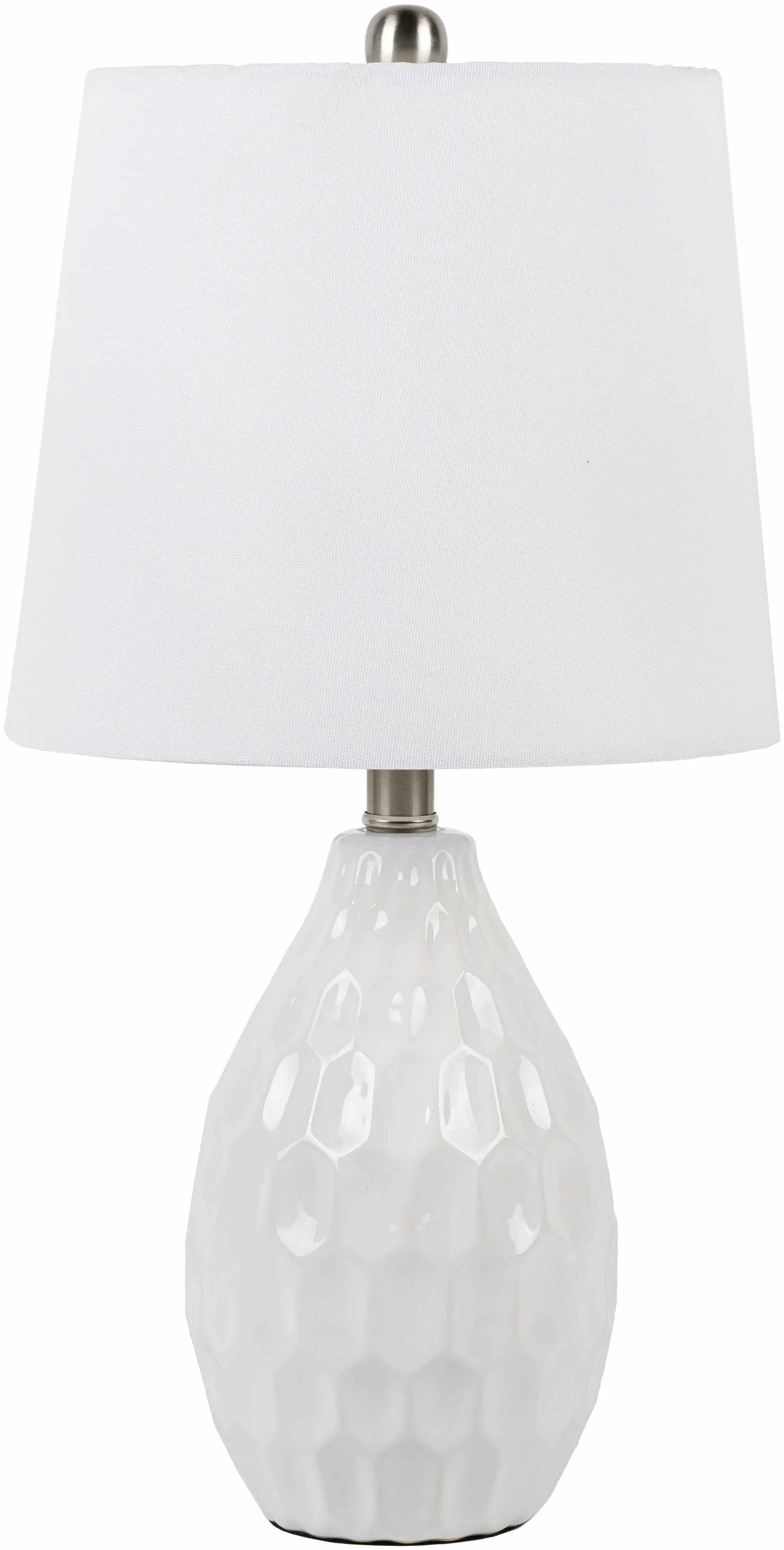 Taguig White Ceramic Table Lamp by Boutique Rugs