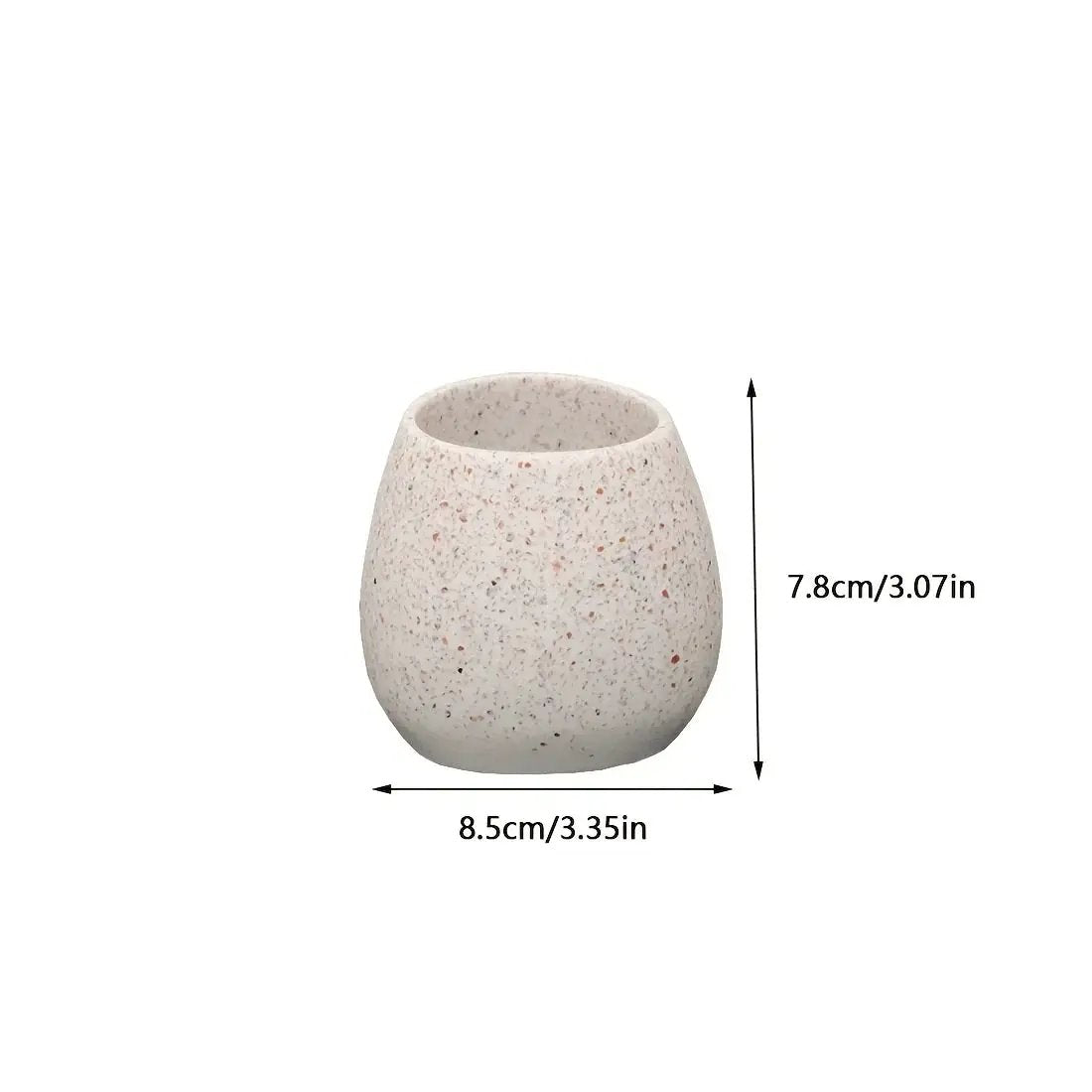 Toilet Rinse Cup - Ceramic White by House Of Avana