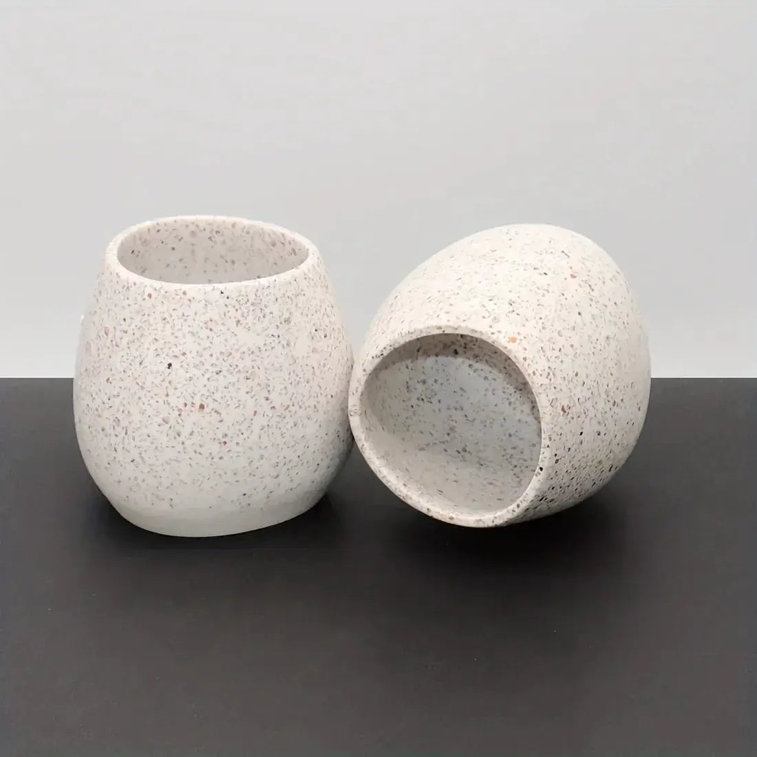Toilet Rinse Cup - Ceramic White by House Of Avana