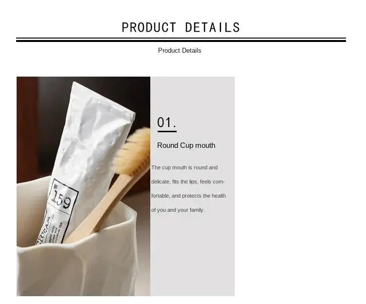Toothbrush Cup - Nordic Ceramic Stone by House Of Avana