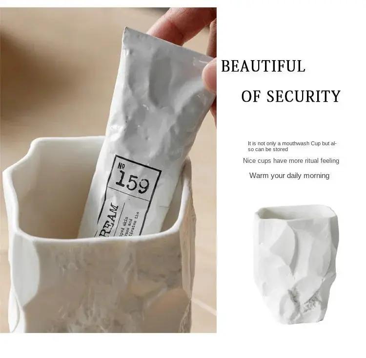 Toothbrush Cup - Nordic Ceramic Stone by House Of Avana
