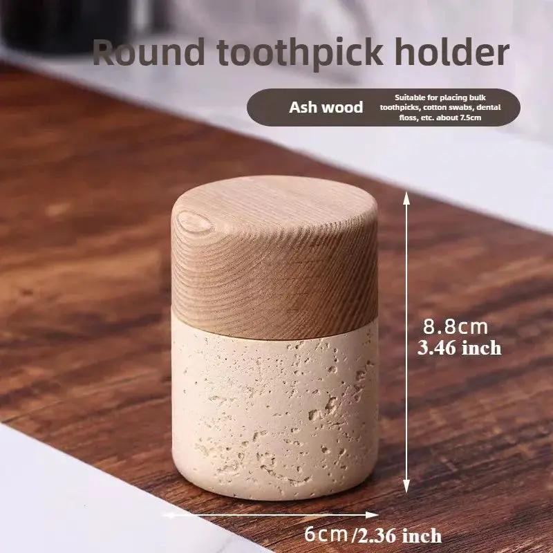 Toothpick Holder - Rustic Wooden Small by House Of Avana