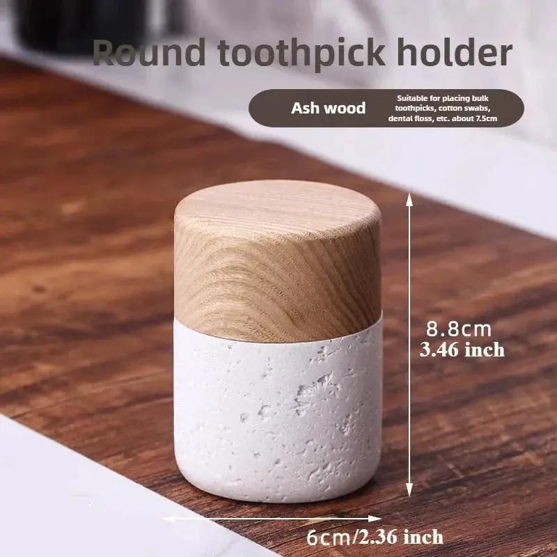 Toothpick Holder - Rustic Wooden Small by House Of Avana