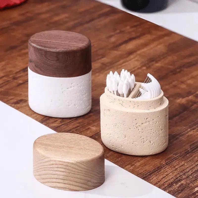 Toothpick Holder - Rustic Wooden Small by House Of Avana
