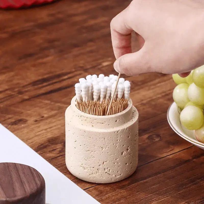 Toothpick Holder - Rustic Wooden Small by House Of Avana