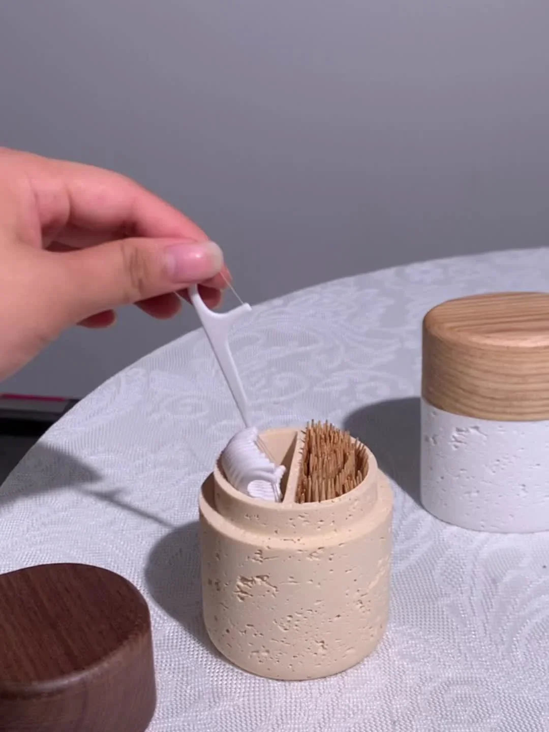 Toothpick Holder - Rustic Wooden Small by House Of Avana