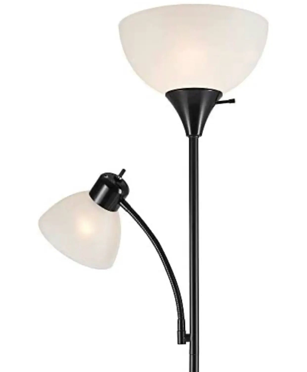 Torchiere Floor Lamp – High Brightness Torchiere Floor Lamp with 2 Reading Lights Lamps with Efficient LED by Outdoor Solar Outlet