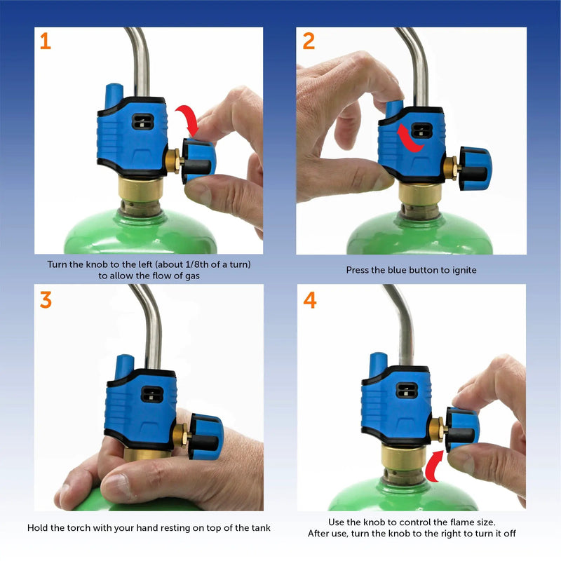 Flame King Trigger Start Lighter Welding Propane Gas Blow Torch Head by Flame King Products