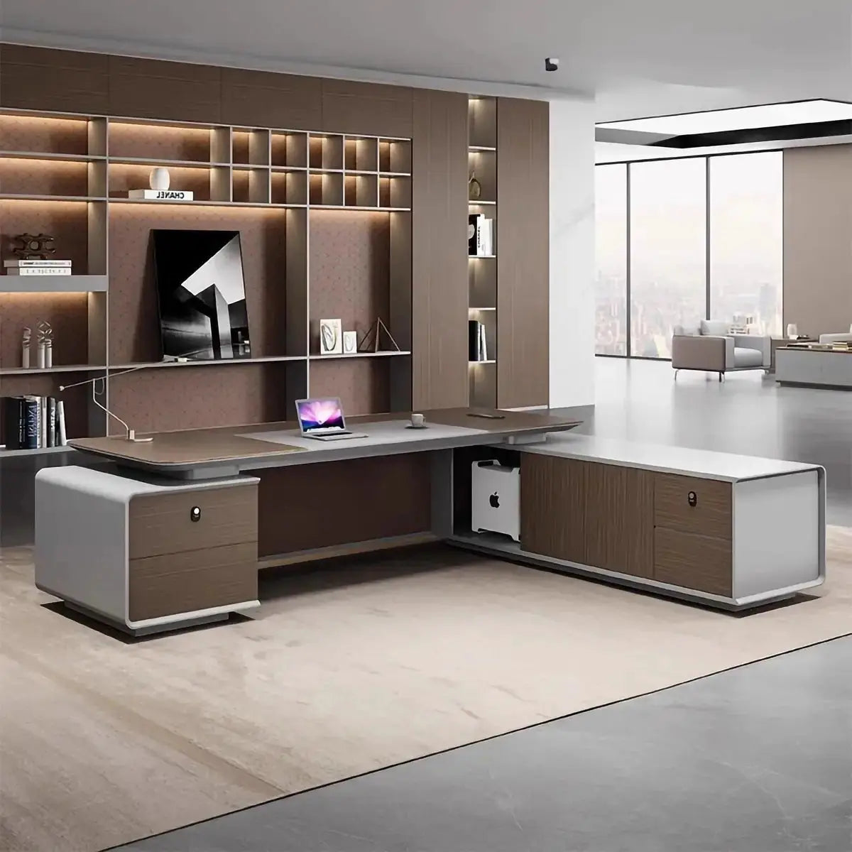 Twilley · Modern L-Shaped Executive Desk by Arc Grove