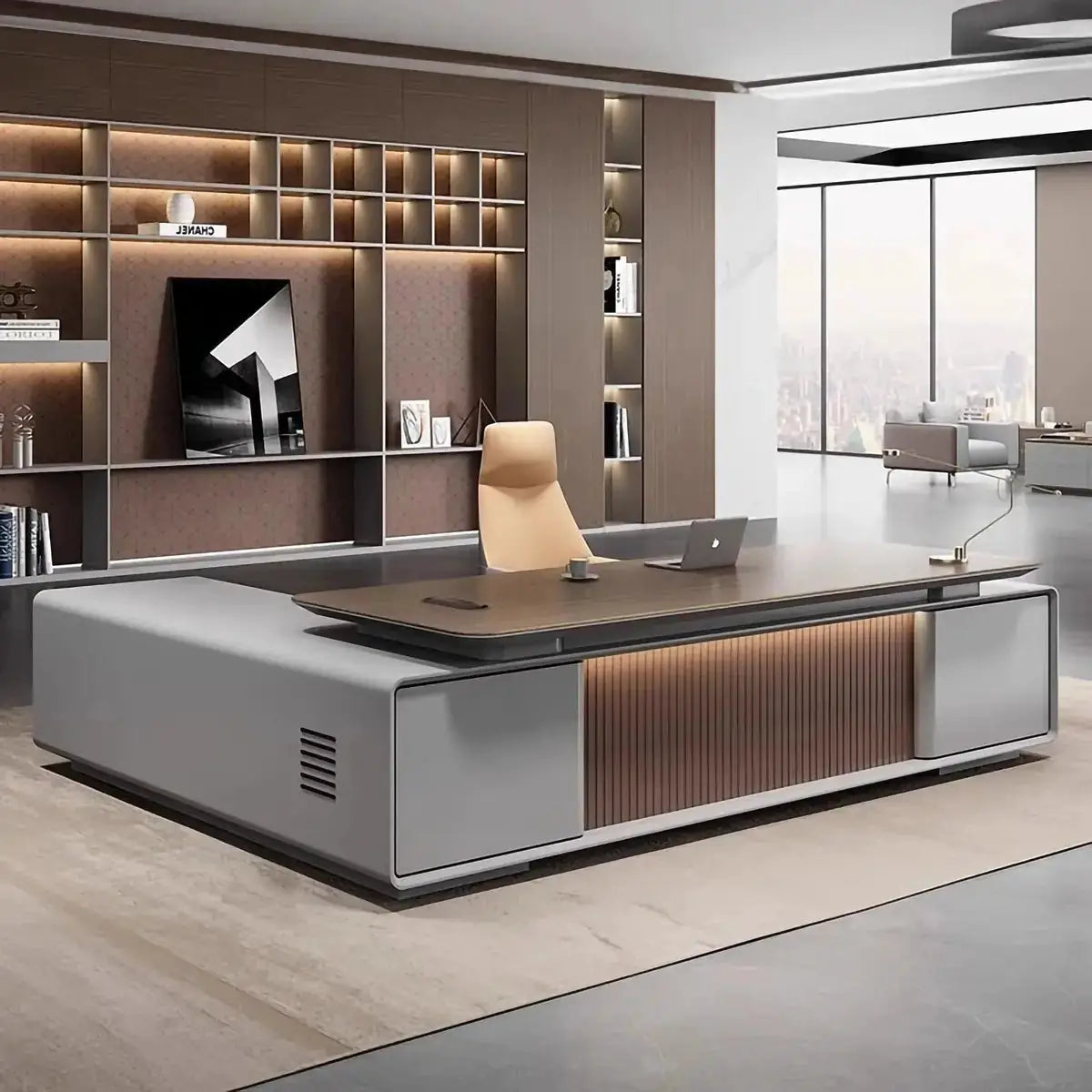 Twilley · Modern L-Shaped Executive Desk by Arc Grove