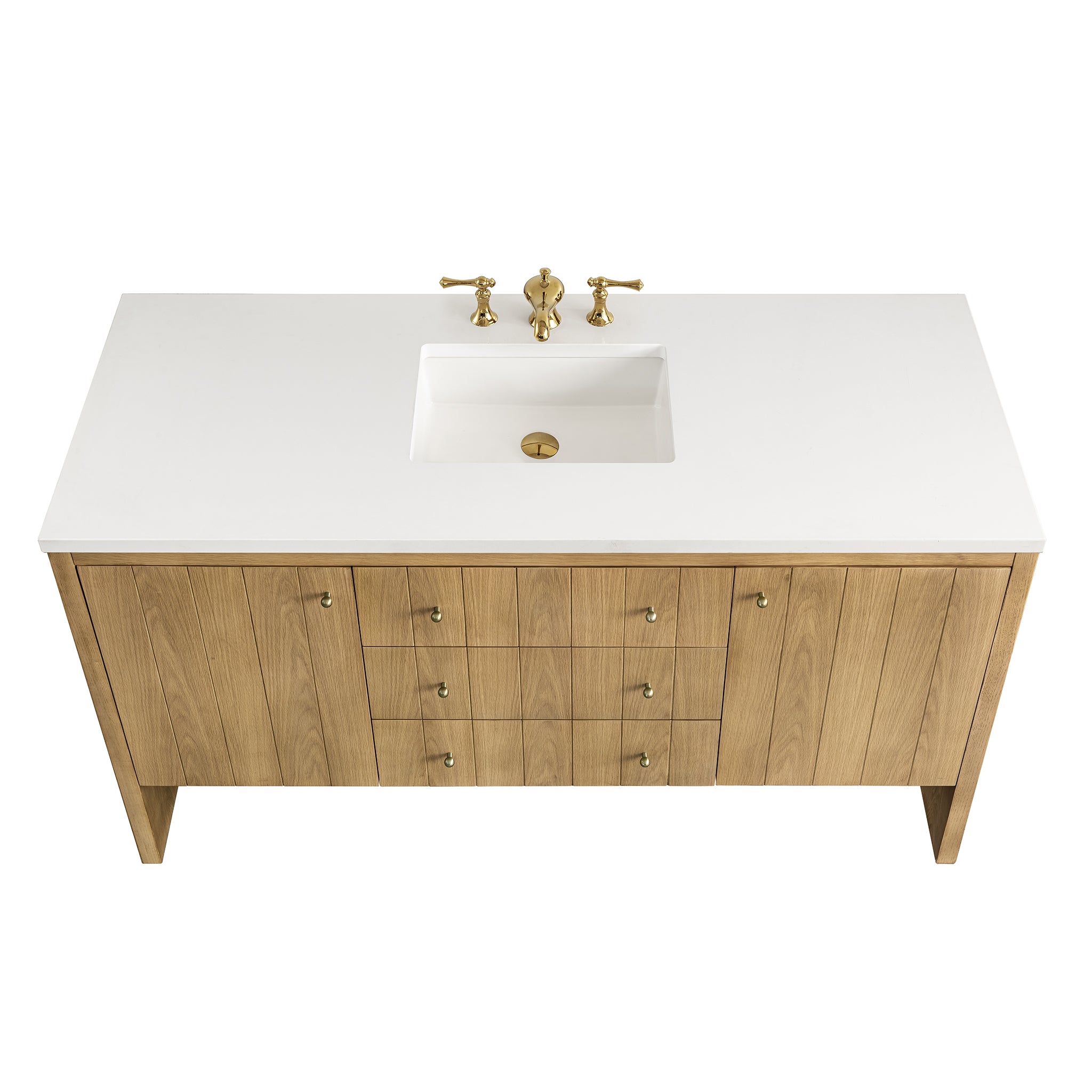 James Martin Hudson 60" Single Bathroom Vanity, Light Natural Oak by James Martin