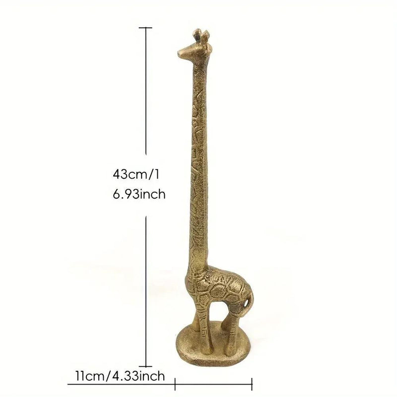 Towel Holder - Hand Cast Iron Antique by House Of Avana