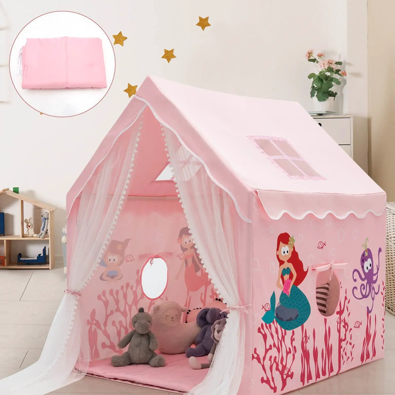 Large Kids Play Tent with Removable Cotton Mat by DirectDeals
