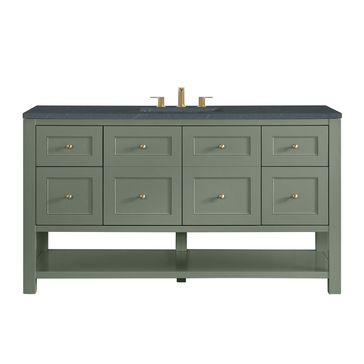 James Martin Breckenridge 60" Single Bathroom Vanity, Smokey Celadon, view 23