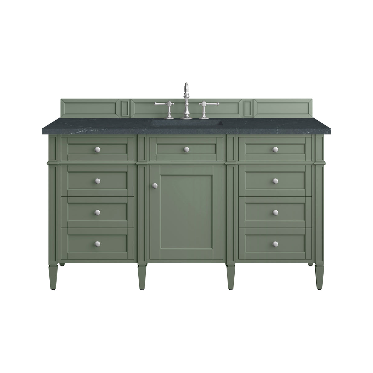 James Martin Brittany 60" Single Bathroom Vanity, Smokey Celadon, view 18
