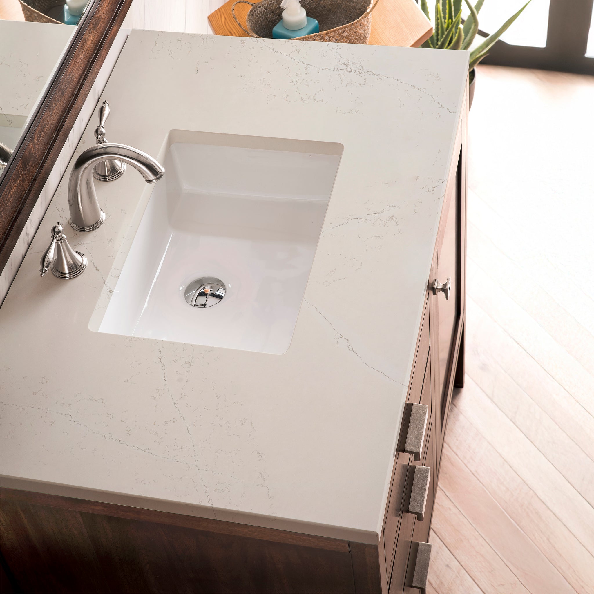 James Martin Addison 36" Single Bathroom Vanity, Mid-Century Acacia by James Martin