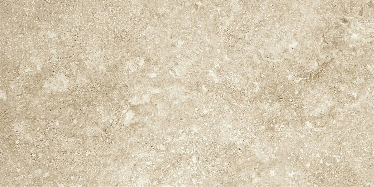 Trail Cross Cut Beige Travertine Look Porcelain Tiles 12x24 by landmarkceramics