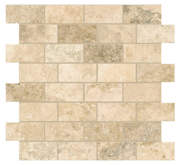 Trail Cross Cut Country Classic Bullnose Travertine Look Porcelain Moldings 3x24
