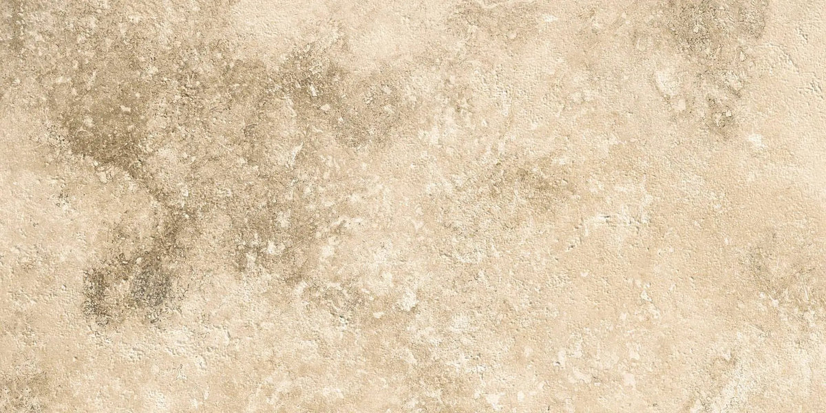 Trail Cross Cut Country Classic Travertine Look Porcelain Tiles 12x24 by landmarkceramics