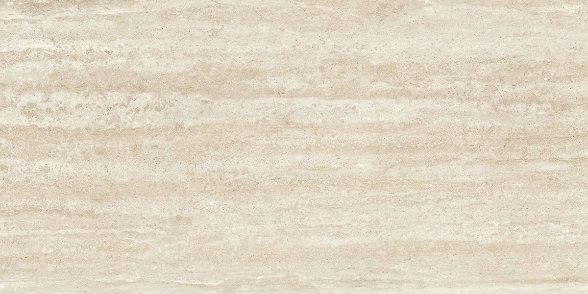 Trail Vein Cut Ivory Travertine Look Porcelain Tiles 24x48 by landmarkceramics