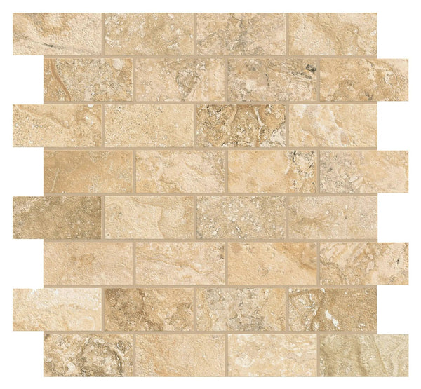 Trail Cross Cut Philadelphia Bullnose Travertine Look Porcelain Moldings 3x24