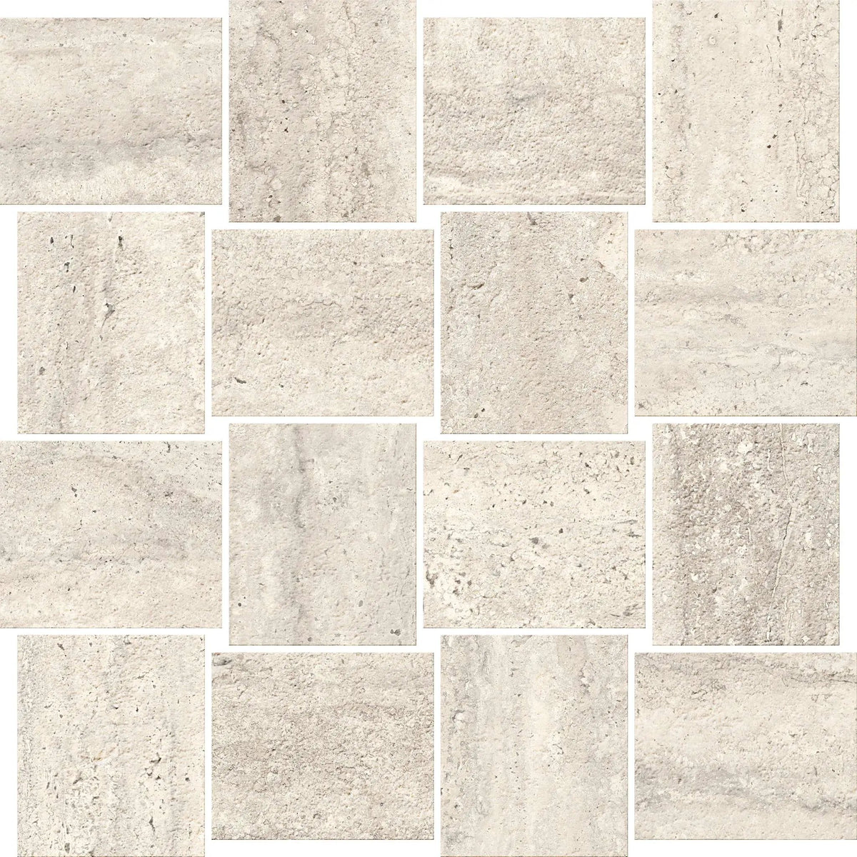 Trail Vein Cut Pearl Bullnose Travertine Look Porcelain Moldings 3x24 by landmarkceramics