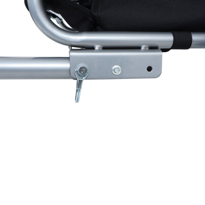 Large Folding Bike Trailer for Dogs with Mesh Ventilation - Gray, photo 19 of 23