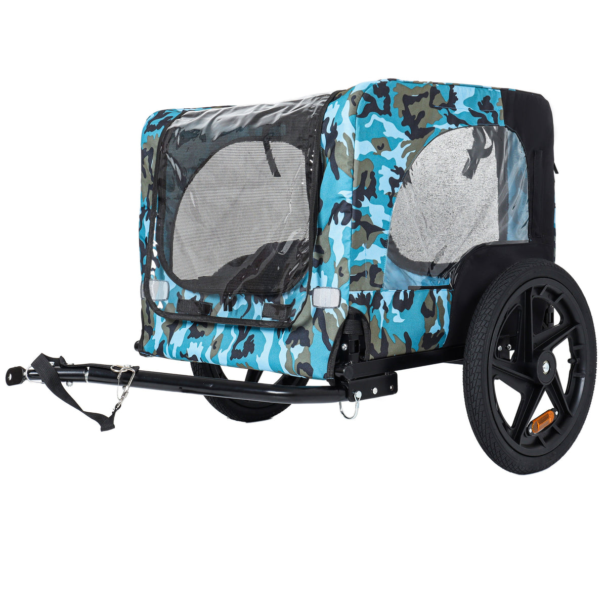 Outdoor Heavy Duty Collapsible Pet Bike Trailer with 16-Inch Wheels, photo 10 of 28