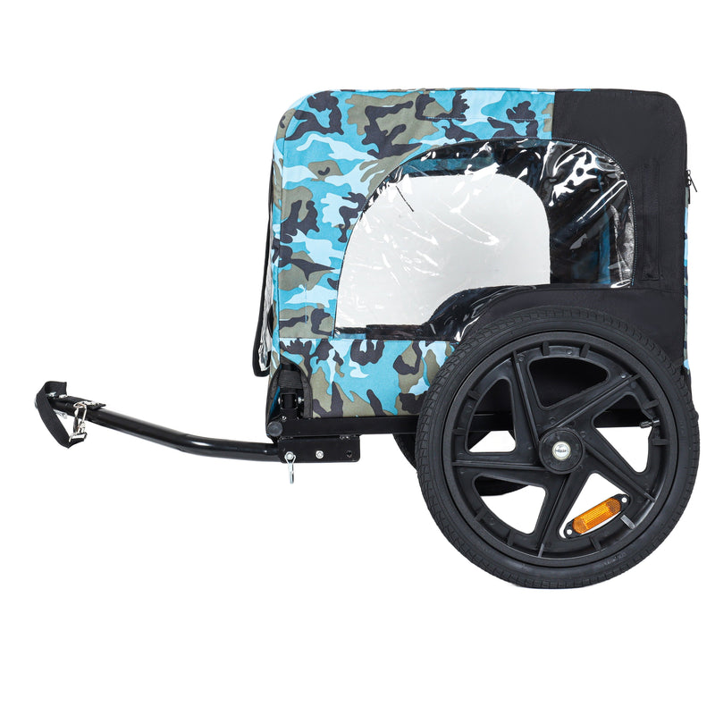 Outdoor Heavy Duty Collapsible Pet Bike Trailer with 16-Inch Wheels, photo 11 of 28