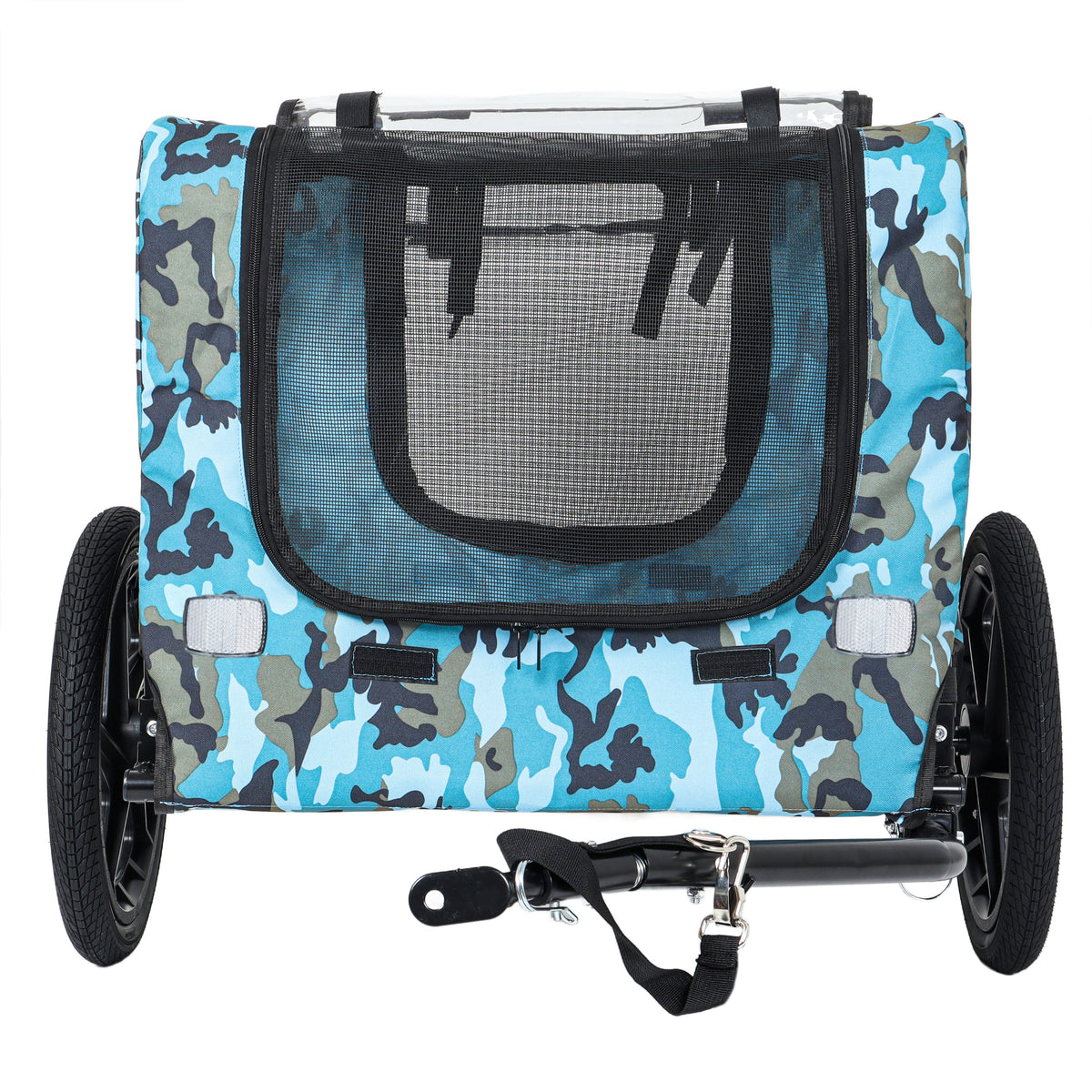 Outdoor Heavy Duty Collapsible Pet Bike Trailer with 16-Inch Wheels, photo 12 of 28
