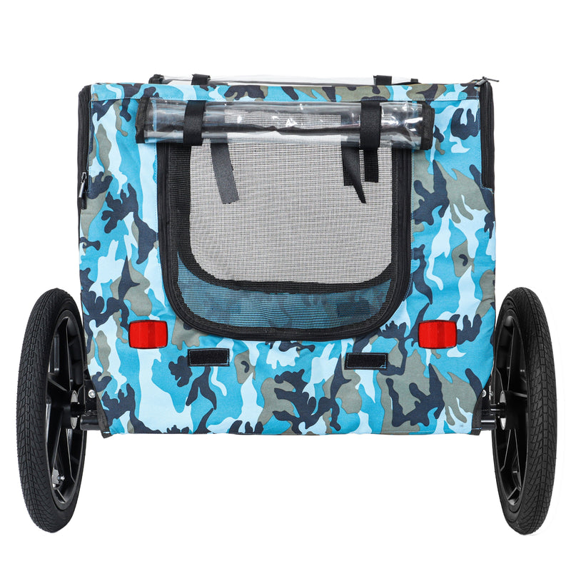 Outdoor Heavy Duty Collapsible Pet Bike Trailer with 16-Inch Wheels, photo 13 of 28