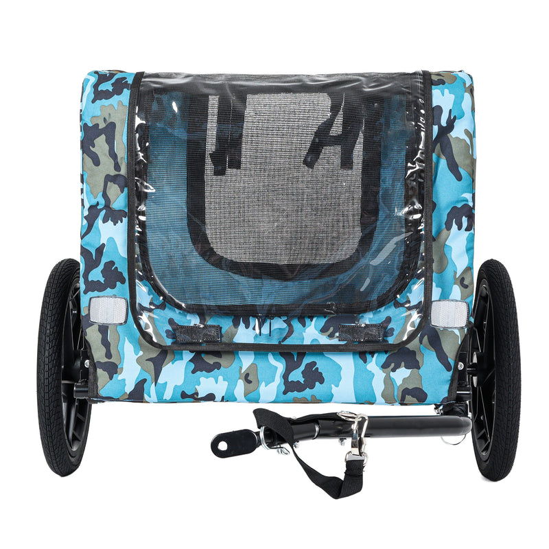 Outdoor Heavy Duty Collapsible Pet Bike Trailer with 16-Inch Wheels, photo 14 of 28
