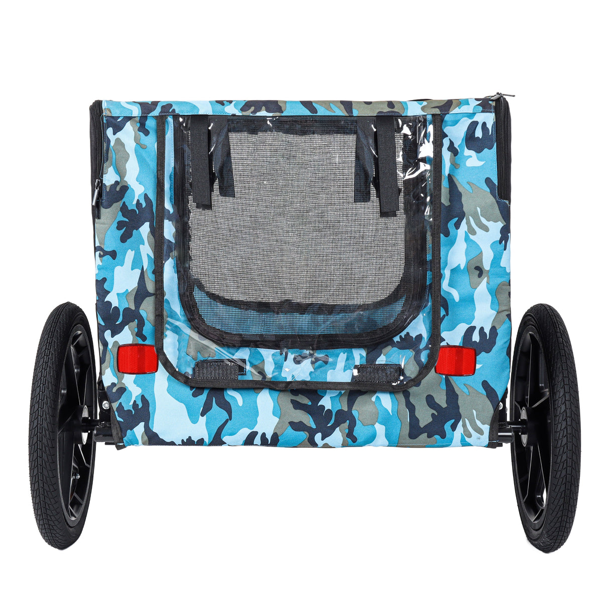 Outdoor Heavy Duty Collapsible Pet Bike Trailer with 16-Inch Wheels, photo 15 of 28