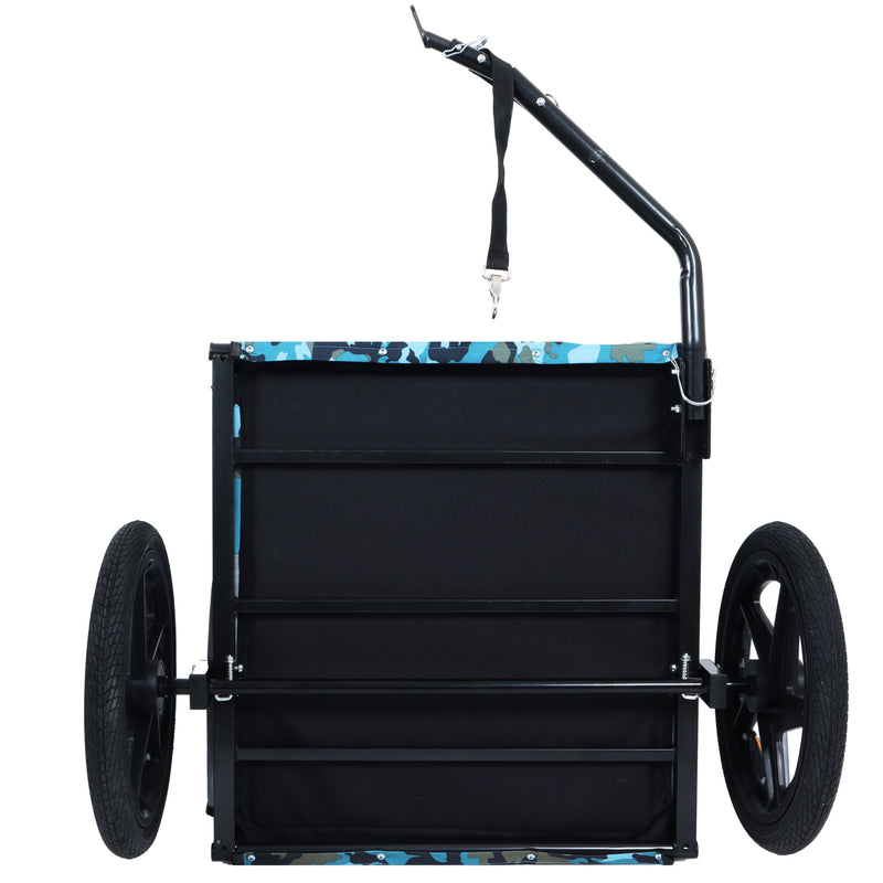 Outdoor Heavy Duty Collapsible Pet Bike Trailer with 16-Inch Wheels, photo 17 of 28